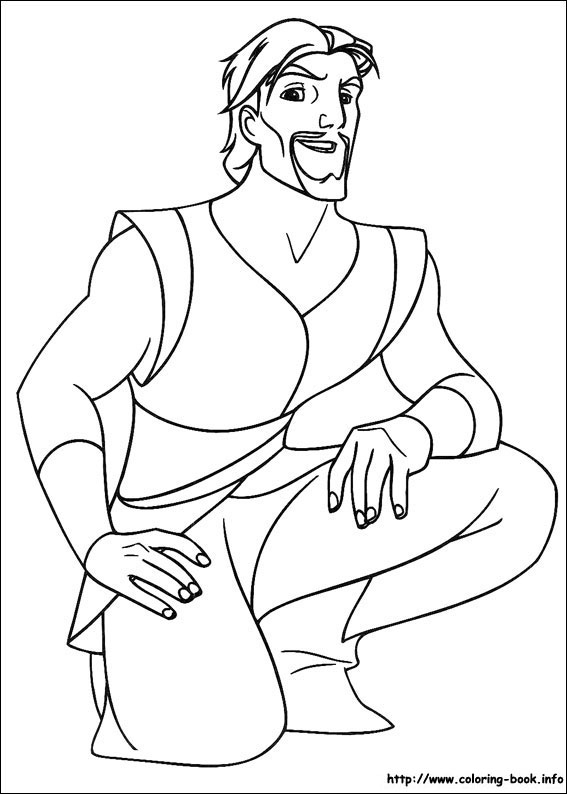 Sinbad coloring picture