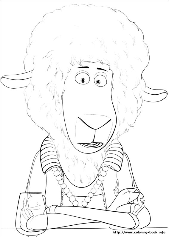 Sing coloring picture