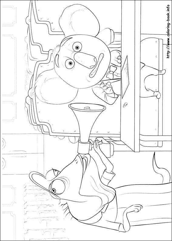 Sing coloring picture