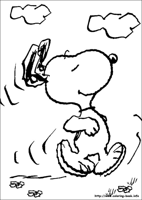 Snoopy coloring picture