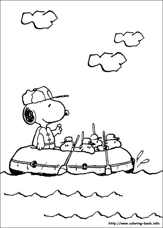 Snoopy coloring picture