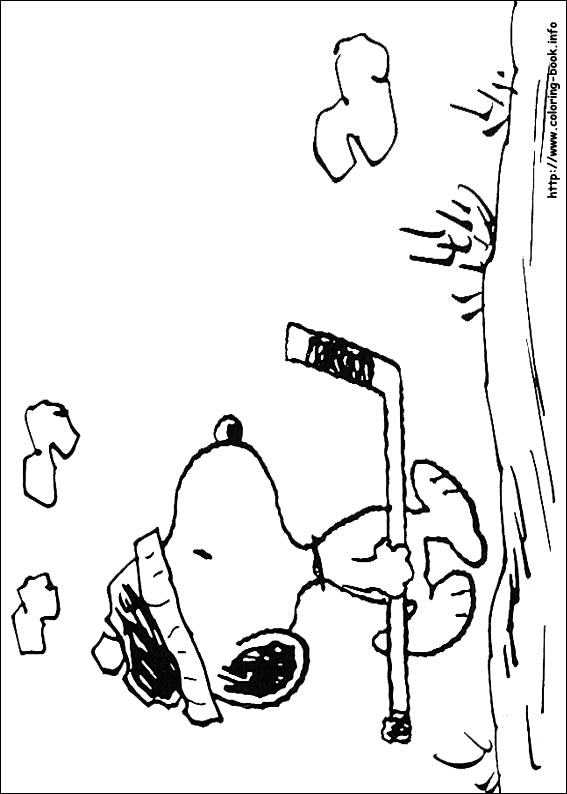 Snoopy coloring picture