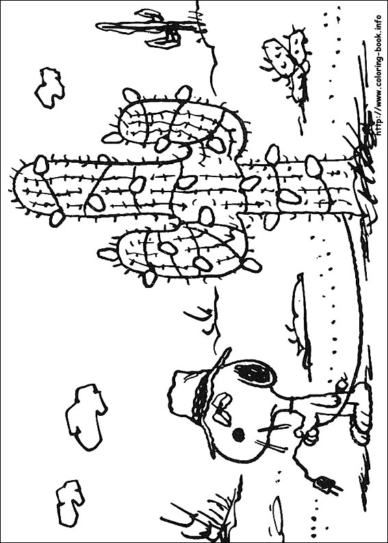 Snoopy coloring picture