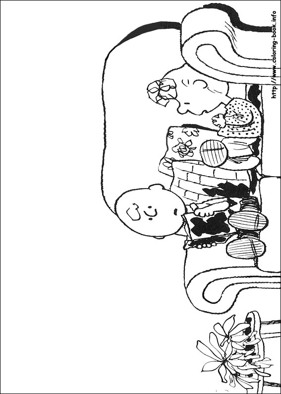 Snoopy coloring picture