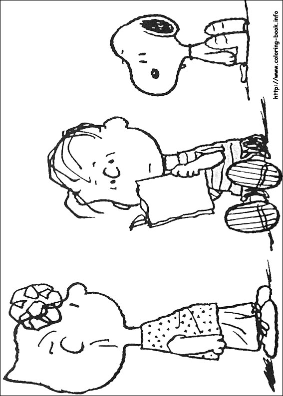 Snoopy coloring picture