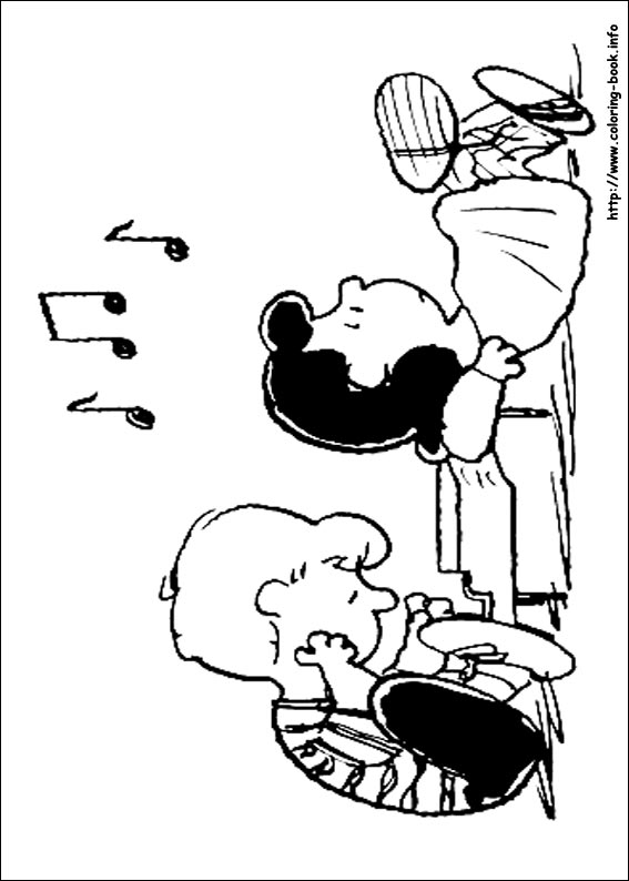 Snoopy coloring picture