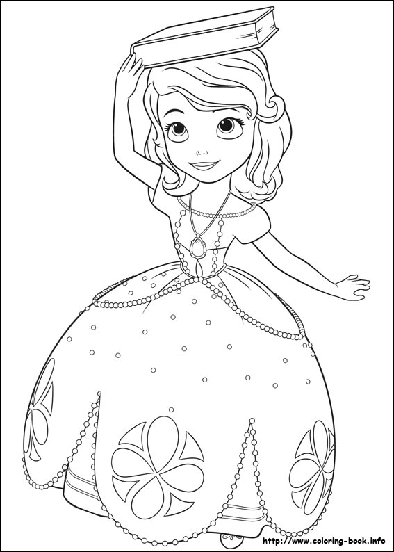 Sofia the First coloring picture