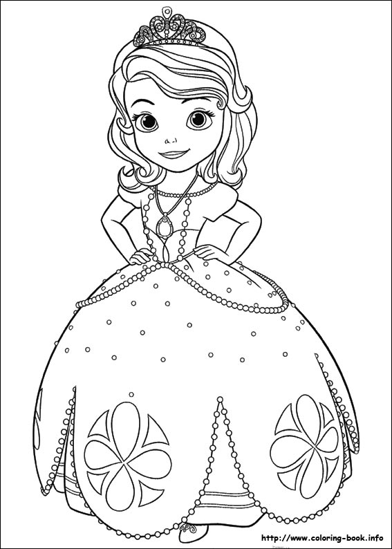 Sofia the First coloring picture