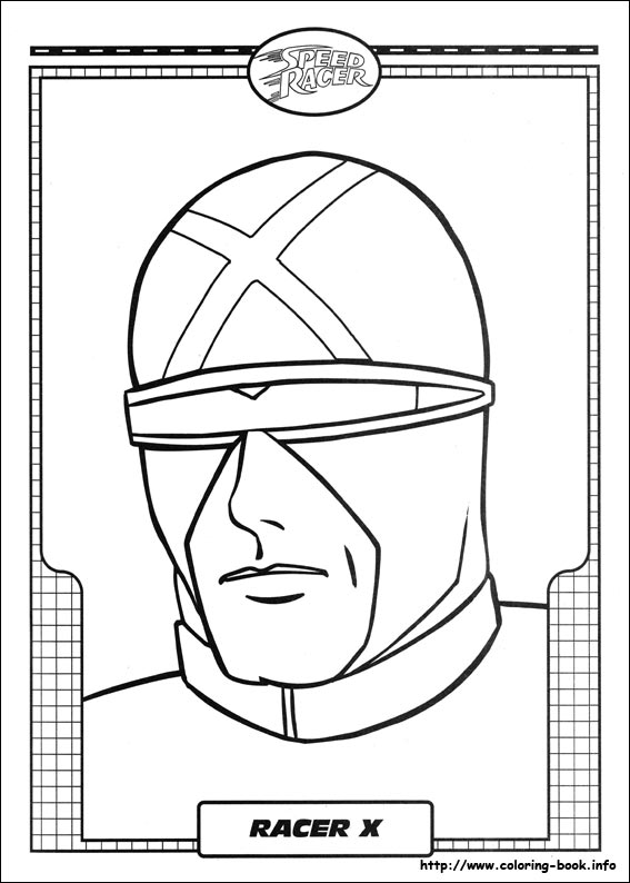 Speed Racer coloring picture