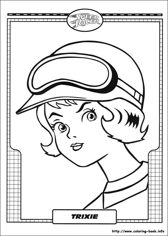 Speed Racer coloring picture