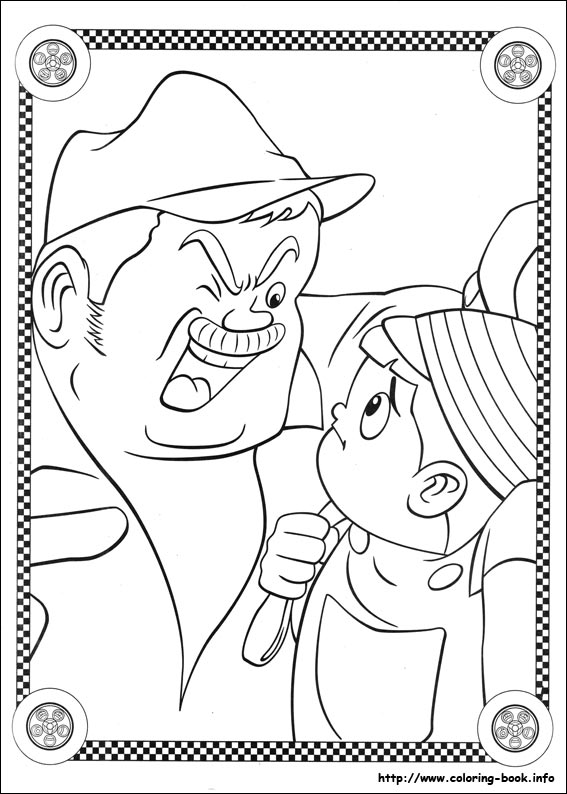 Speed Racer coloring picture