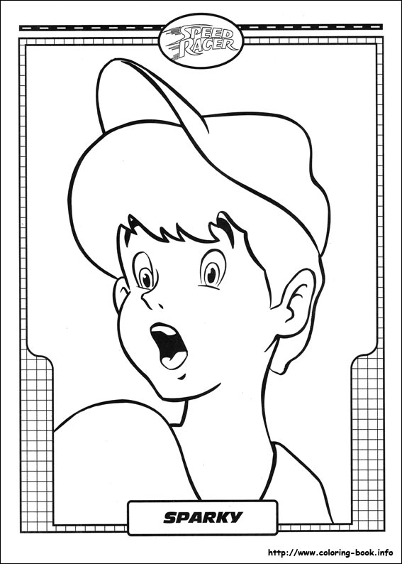 Speed Racer coloring picture