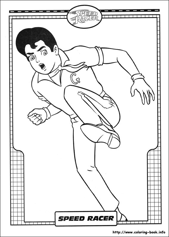 Speed Racer coloring picture