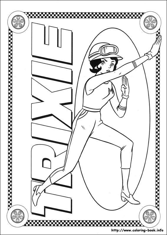 Speed Racer coloring picture