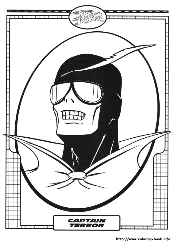 Speed Racer coloring picture