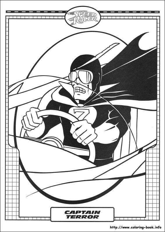 Speed Racer coloring picture