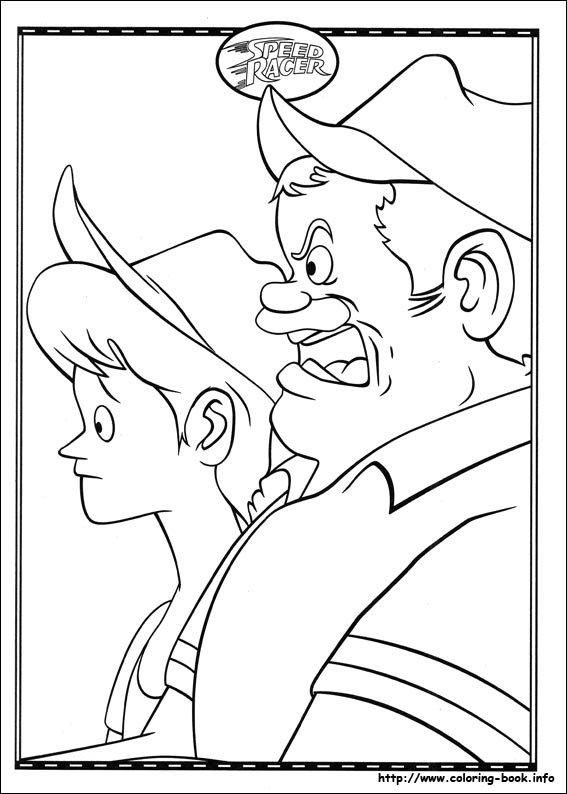 Speed Racer coloring picture