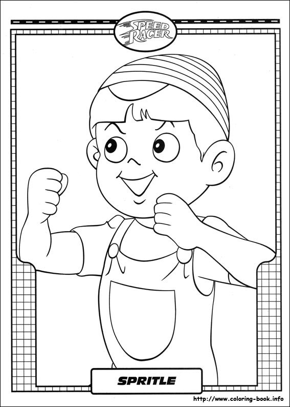 Speed Racer coloring picture