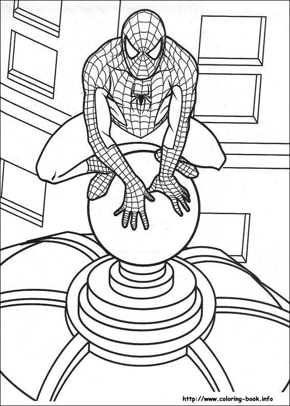 Spiderman coloring picture