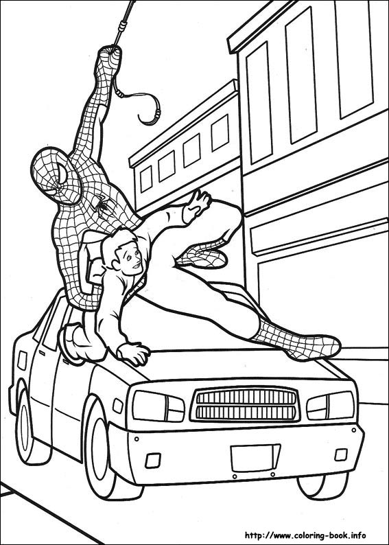 Spiderman coloring picture