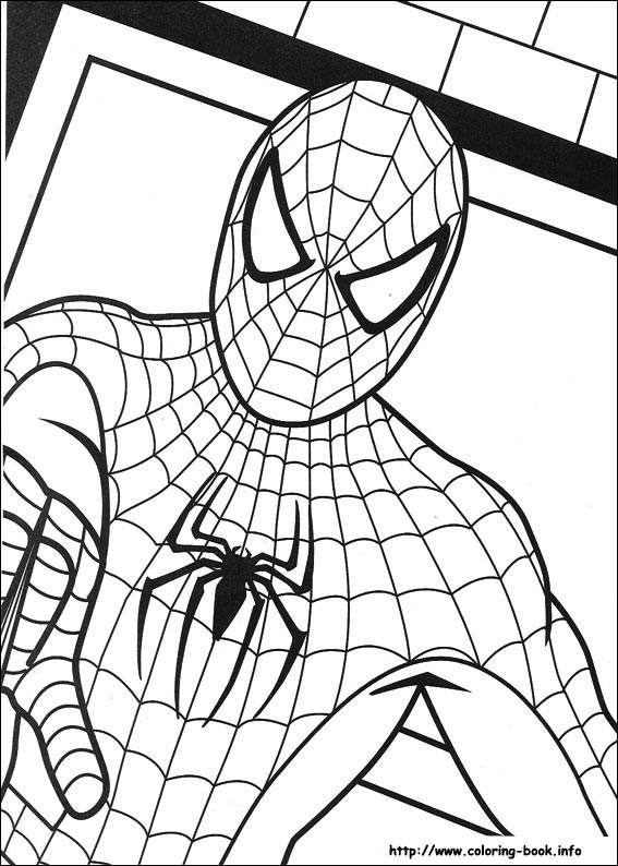 Spiderman coloring picture