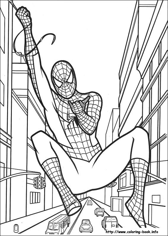 Spiderman coloring picture