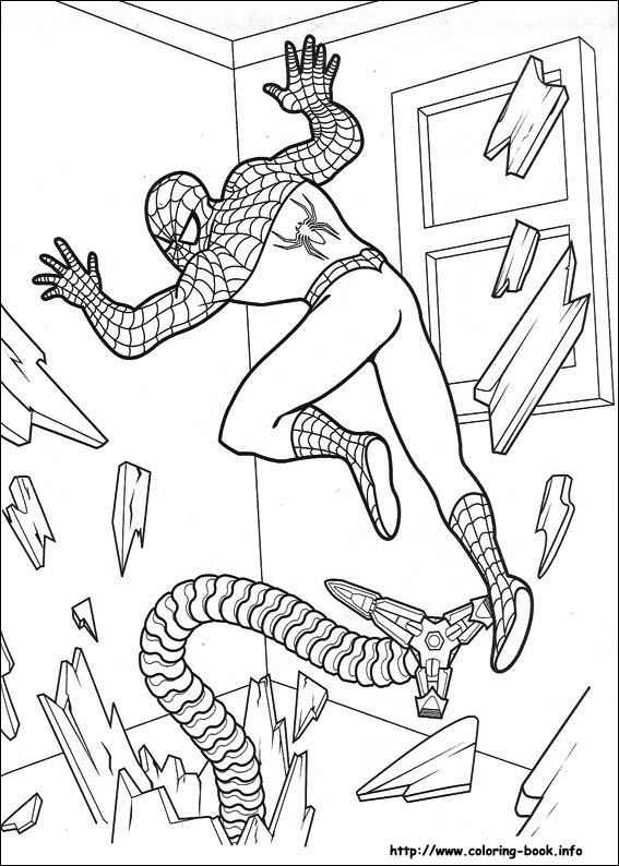 Spiderman coloring picture