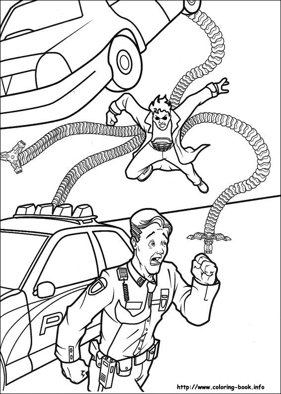 Spiderman coloring picture