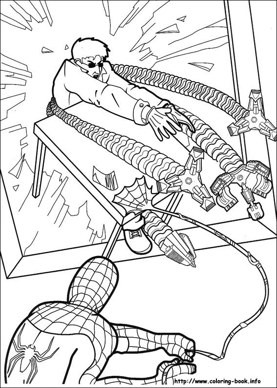 Spiderman coloring picture