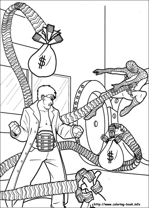 Spiderman coloring picture