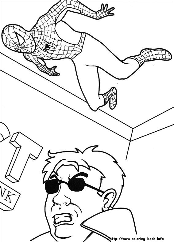 Spiderman coloring picture