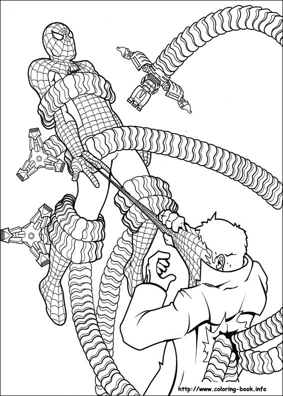 Spiderman coloring picture