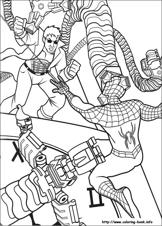 Spiderman coloring picture