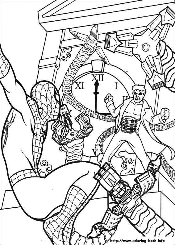 Spiderman coloring picture