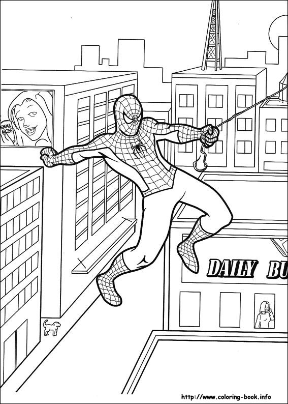 Spiderman coloring picture