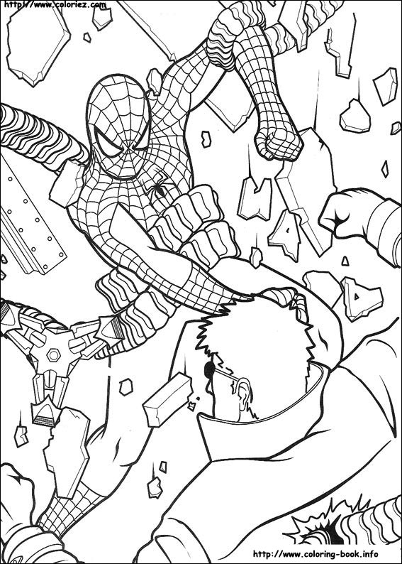 Spiderman coloring picture