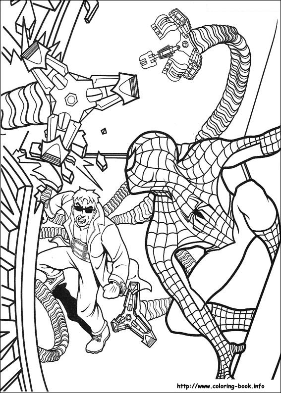 Spiderman coloring picture