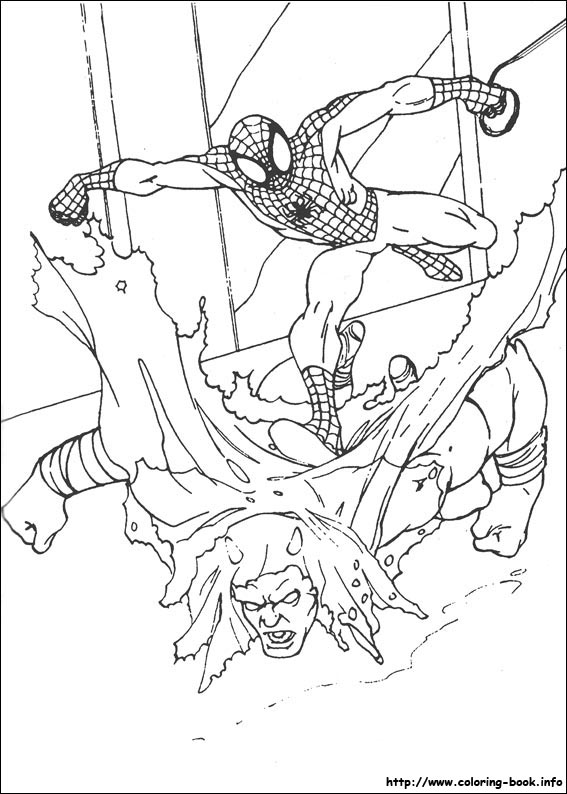 Spiderman coloring picture