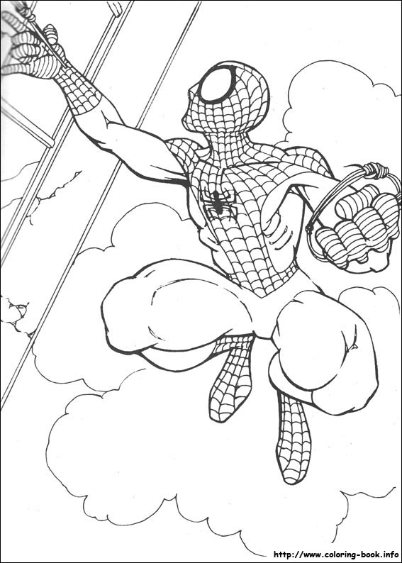 Spiderman coloring picture