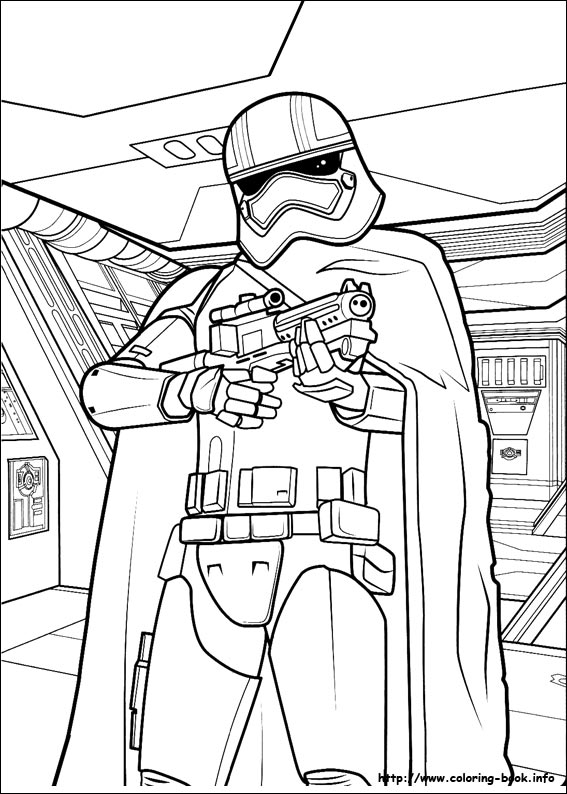 Star Wars : The Force awakens coloring picture