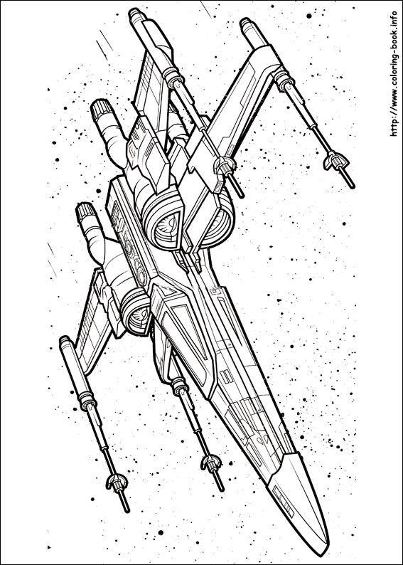 Star Wars : The Force awakens coloring picture