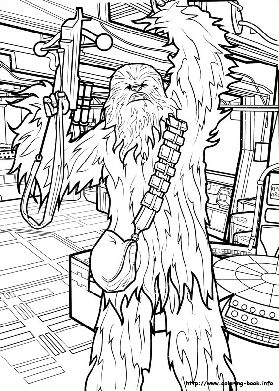 Star Wars : The Force awakens coloring picture