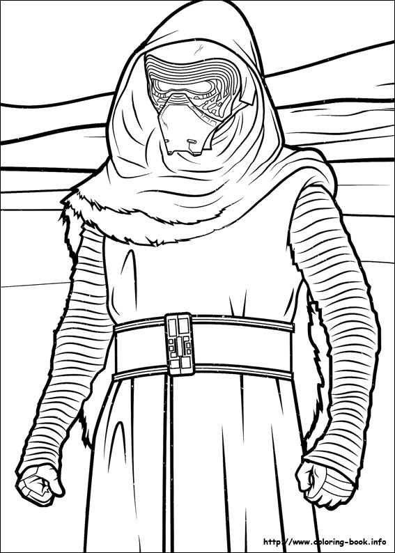 Star Wars : The Force awakens coloring picture