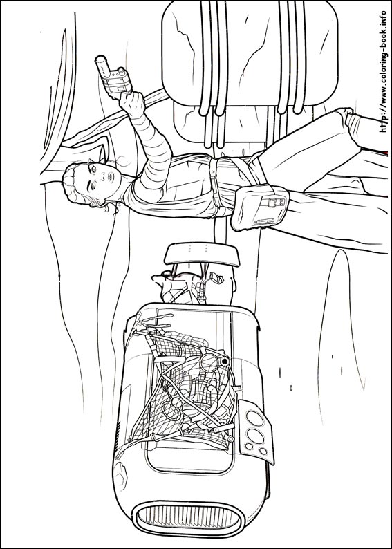 Star Wars : The Force awakens coloring picture