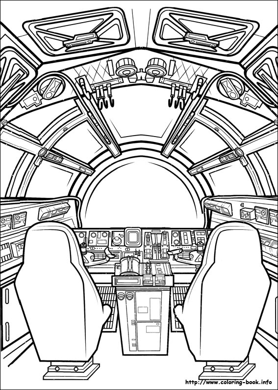 Star Wars : The Force awakens coloring picture