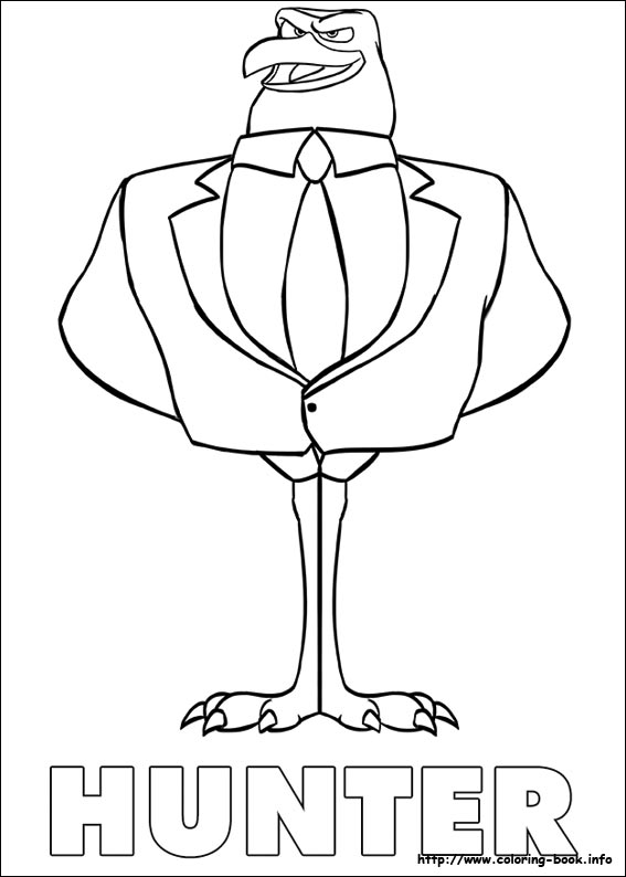 Storks coloring picture