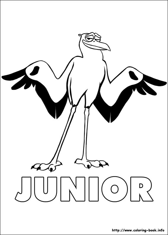 Storks coloring picture