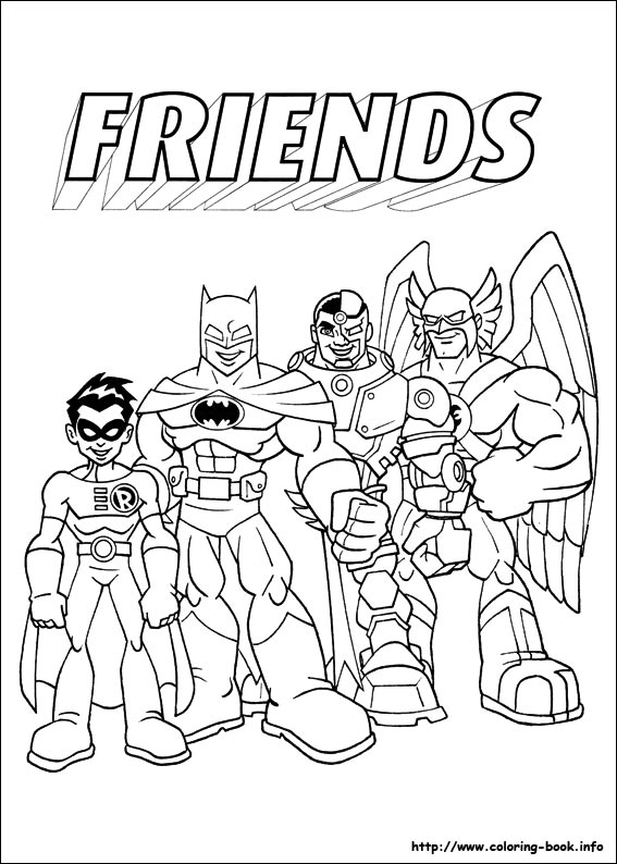 Super Friends coloring picture