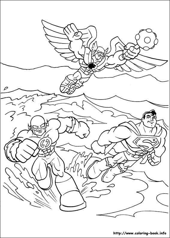 Super Friends coloring picture