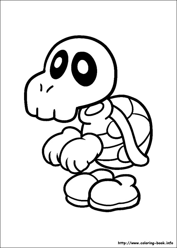 Super Mario Bros. coloring picture